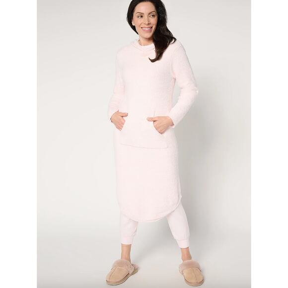 NWT Softies Pink 42" Marshmallow Hooded Lounger L/XL Heather Blush Pink Comfy! - Picture 1 of 10